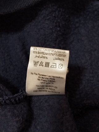 Sudadera tricolor con capucha Ellesse, Talla XL