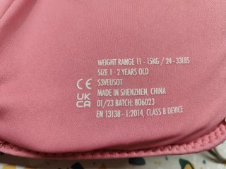 Chaleco flotador infantil estrella rosa