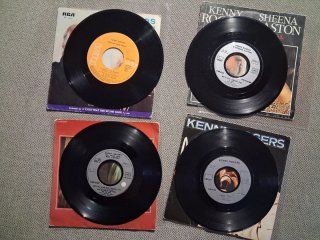 Kenny Rogers lote 4 vinilos 7" 45 rpm