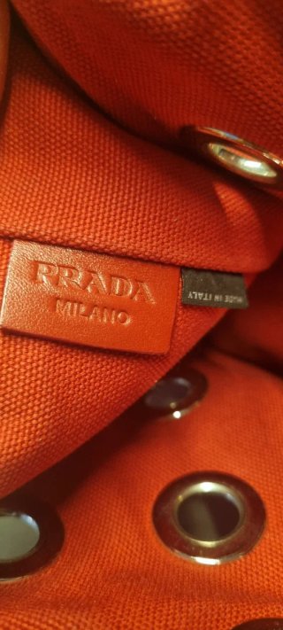 Prada Canapa Mini Tote con ojales