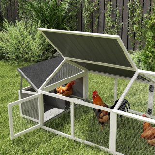 Gallinero Exterior Madera 240x112.5x76 cm
