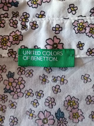Camisa Benetton Floral Talla XL