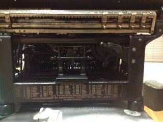 Máquina de escribir Underwood antigua