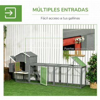 Gallinero Grande Exterior Madera 300x66x11