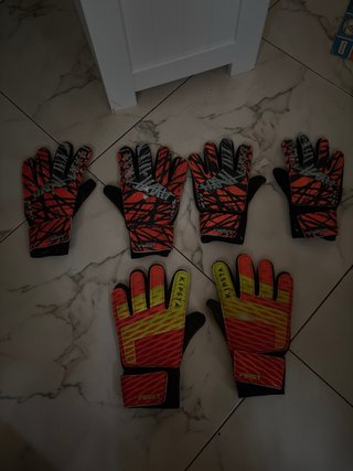 Guantes de portero Kipsta Naranja y Amarillo
