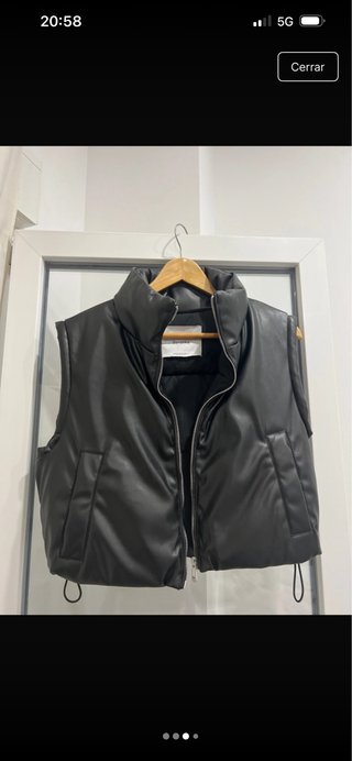 Chaleco acolchado Bershka negro mujer