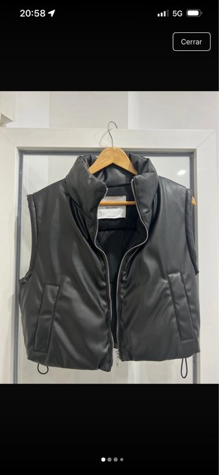 Chaleco acolchado Bershka negro mujer