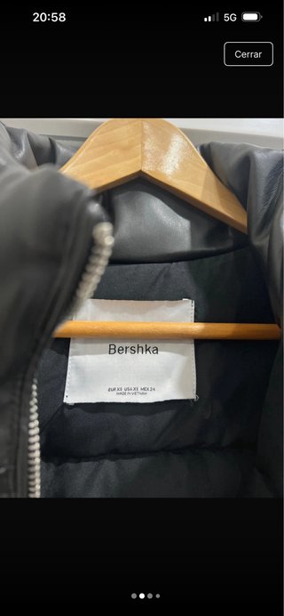 Chaleco acolchado Bershka negro mujer