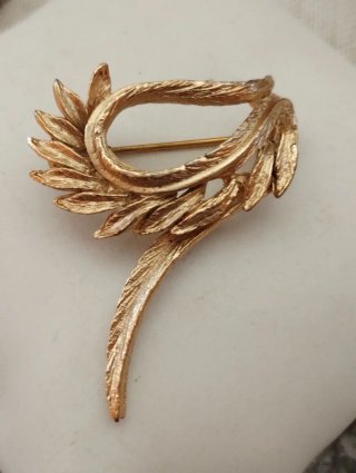 Spilla ali piume vintage