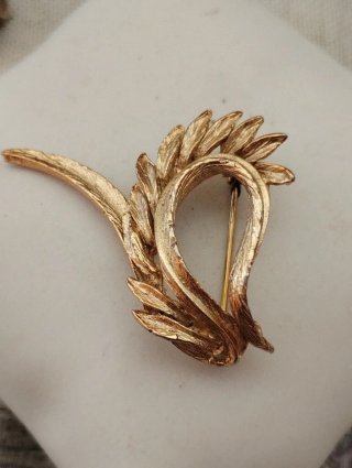 Spilla ali piume vintage