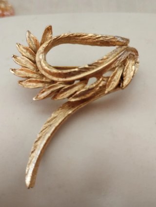 Spilla ali piume vintage