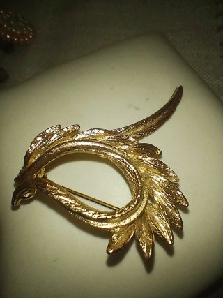 Spilla ali piume vintage