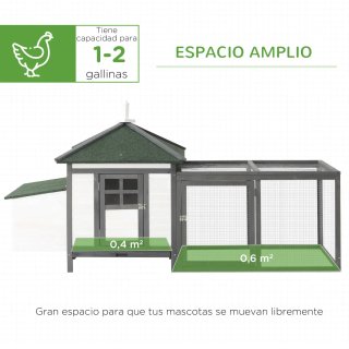 Gallinero Exterior Madera y Metal