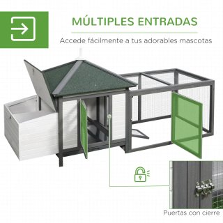 Gallinero Exterior Madera y Metal