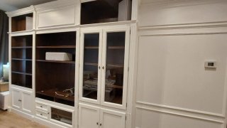 Boiserie/guaserie Mueble salón blanco y marrón