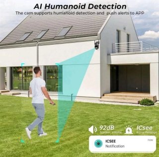 DOPPIA TELECAMERA WiFi IP CAM PTZ  Camera Dome WIR