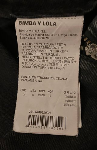 Pantalón Bimba y Lola negro