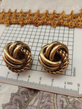 Orecchini vintage clip oro