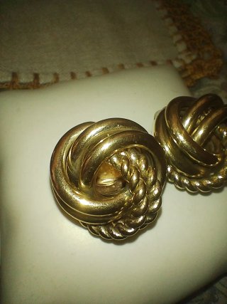 Orecchini vintage clip oro