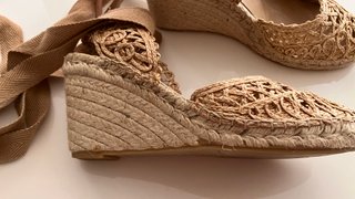 Alpargatas Uterqüe Beige Talla 38