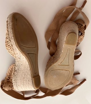 Alpargatas Uterqüe Beige Talla 38
