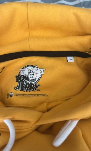 Sudadera Tom y Jerry amarilla Talla M