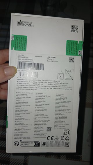 Móvil Oppo A5 Plata/Blanco