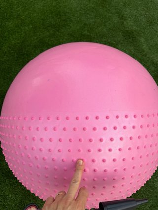 Pelota Yoga Hinchable Rosa con Bomba