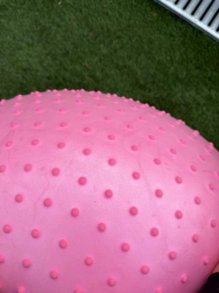 Pelota Yoga Hinchable Rosa con Bomba