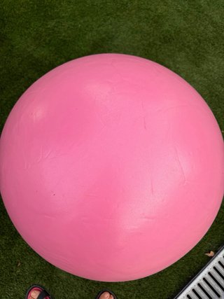 Pelota Yoga Hinchable Rosa con Bomba