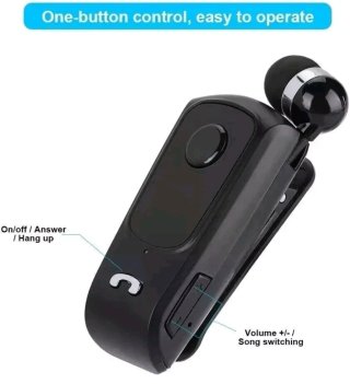 Auricolare CUFFIE BLUETOOTH Retrattile Wireless Cl