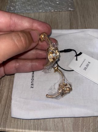 Pendientes nudo Adolfo Dominguez dorados