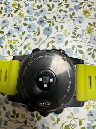 Reloj Garmin Fenix 5X Sapphire Plata/Amarillo