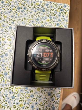 Reloj Garmin Fenix 5X Sapphire Plata/Amarillo