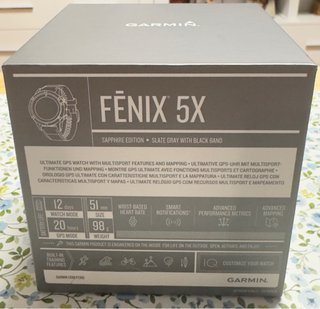 Reloj Garmin Fenix 5X Sapphire Plata/Amarillo