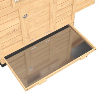 Gallinero Madera Exterior con 2 Nidos