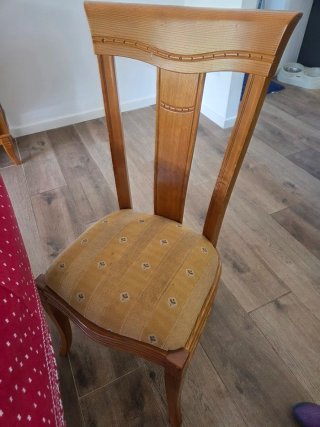 Mesa  extensible  y 6 Sillas Comedor Haya Ma
