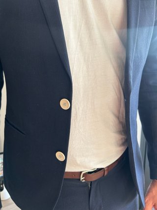 Traje Zara Azul Marino Verano