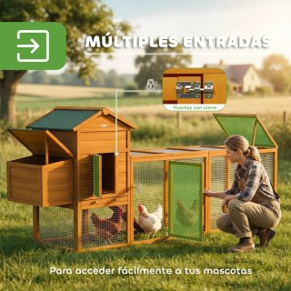Gallinero Madera Grande 3-6 Gallinas