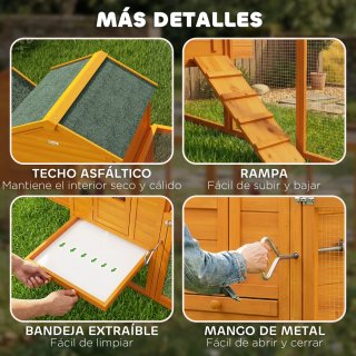 Gallinero Madera Grande 3-6 Gallinas