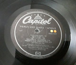 Wings - Venus & Mars LP USA 1976