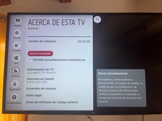 Televisor LG Negro