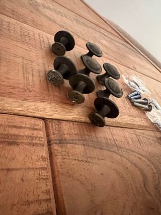 Pomelli in ottone marrone