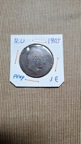 Moneda Eduardo VII 1905 Penny