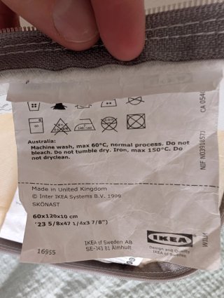 Colchón Espuma Cuna Ikea 120x60 cm