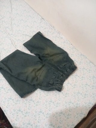 Jeans baggy verdi taglia M