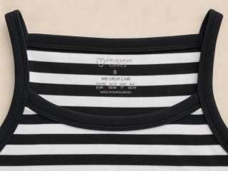 Top de rayas blanco y negro Primark S (Como nuevo)