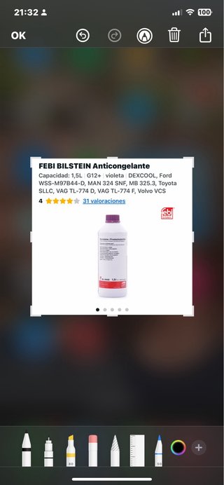 Anticongelante FEBI BILSTEIN G12+ Violeta