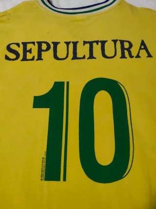 Camiseta Sepultura Brasil 10 Vintage