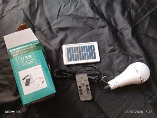 Bombilla LED Solar USB Recargable